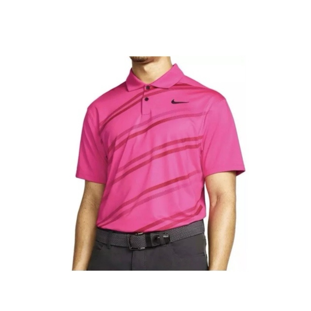 Nike Dri-Fit Vapor Stripe Printed Golf Polo - Picture 5 of 6